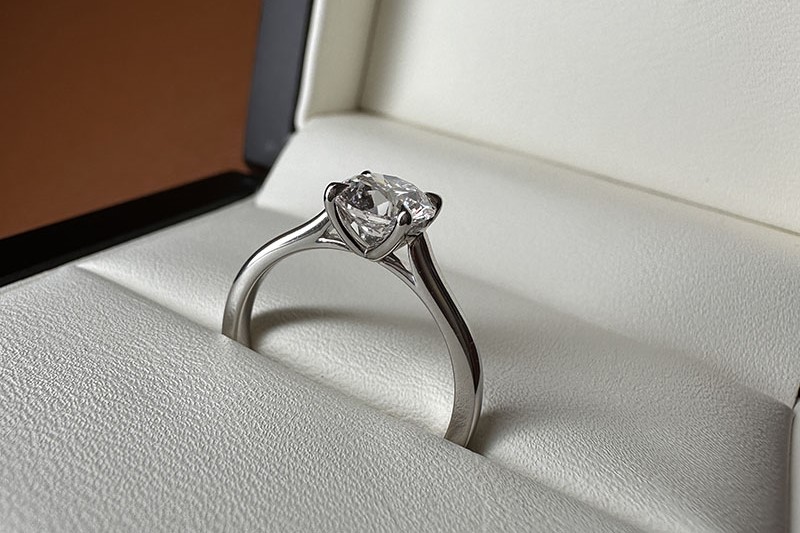 Floating Engagement Rings
